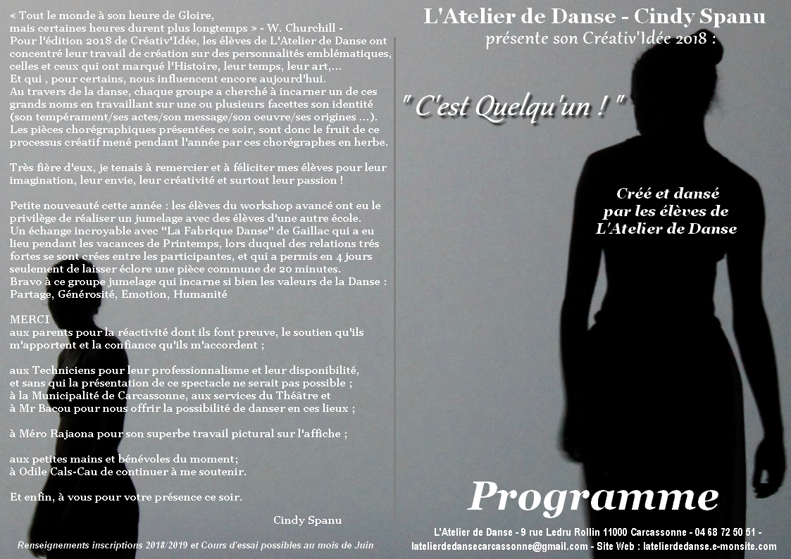 programme 2018 