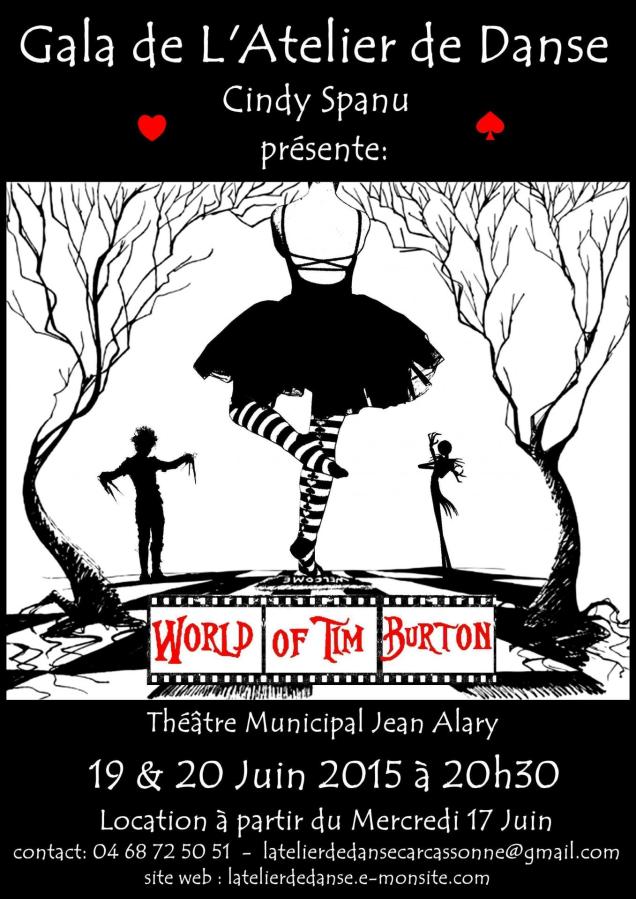 Affiche world of tim burton final 1